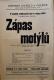 Polička, Ochotníci, Zápas motýlů - plakát, 1904
