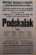 Polička, Ochotníci, Podskalák - plakát, 1924