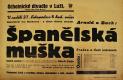 Luže, Jaroslav, Španělská muška - plakát, 1932