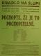 Divadlo Na Slupi, Pochopte, že to je pochopitelné - plakát, 1930