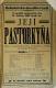 Luže, Jaroslav, Její pastorkyňa - plakát, 1909