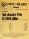 Praha-Nové Město, Divadlo Na Slupi, Jak chasník Petr k štěstí přišel - plakát, 1935