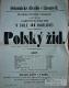Litomyšl, JDO, Chudý písničkář, plakát, 1881