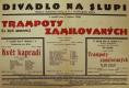 Divadlo Na Slupi, Trampoty zamilovaných - plakát, 1929