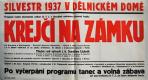 Chrudim, Dělnická tělocvičná jednota, Krejčí na zámku - plakát, 1937