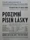 Polička, Ochotníci, Podzimní píseň lásky - plakát, 1935