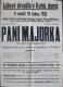 Prostějov, Lidové divadlo v Katolickém domě, Paní majorka - plakát, 1913