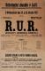 Luže, Jaroslav, R. U. R. - plakát, 1921