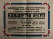Vejvanovice, Váleční invalidé, Kabaretní večer - plakát, 1925