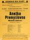 Praha-Smíchov, DS V. B. Třebízský, Anežka Přemyslovna - plakát, v Divadle Na Slupi, 1939