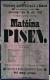 Holice, Klicpera, Matčina píseň - plakát, 1882