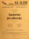 Praha-Nové Město, Vzděl. sbor vyšehradský, Divadlo Na Slupi, Sanatorium pro sebevrahy - plakát, 1934