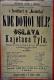 Holice, Klicpera, Kde domov můj - plakát, 1879