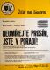 Žďár nad Sázavou, Sázavan, Neumírejte prosím, jste v pořadí - plakát, 1989