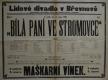 Praha-Břevnov, Lidové divadlo, Bílá paní ve Stromovce - plakát, 1907