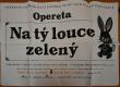 Pardubice, KD ROH Dukla, Na tý louce zelený - plakát, 1969