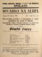 Praha-Pankrác, Dramatický odbor Jednoty zřízenců el. drah a Českosl. beseda Nusle, Zlaté časy - plakát, v Divadle Na Slupi, 1933