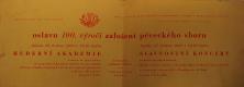 Heřmanův Městec, Vlastislav, pozvánka na oslavy 100. výročí činnosti spolku, 1962