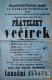 Velké Sedliště, Hospodářsko-čtenářská beseda, Přátelský večíek - plakát, 1900