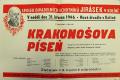 Kolín, Jirásek, Krakonošova písn - plakát, 1946