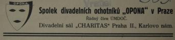 Praha, SDO Opona, logo spolku