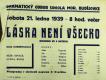 Moravské Budějovice, Sokol, Láska není všecko - plakát, 1939