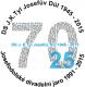 Josefův Důl, logo 70. výročí založení DS J. K. Tyl a 25. výročí vzniku přehlídky Josefodolské divadelní jaro, 2015