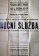 Třebíč, Vrchlický, Noční služba - plakát, 1935