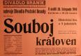Praha-Nové Město, Pražská beseda, Souboj královen - plakát, 1948