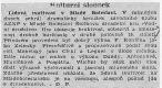 Mladá Boleslav, Kolár - recenze 1951-1961, Vodní družstvo, 1953