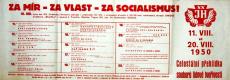 20.JH, programový plakát, 1950.