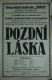 Praha-Strašnice, Sokol, pohostinsky Moskevská umělecká herecká družina, Pozdní láska - plakát, 1923
