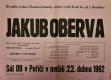 Poříčí, OB, Jakub Oberva - plakát, 1962