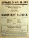 Praha-Nové Město, Divadlo Na Slupi, Divotvorný klobouk - plakát, 1931