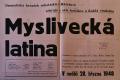 Máteřov, Dramatický kroužek, Myslivecká latina - plakát, 1948