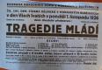 Moravské Budějovice, Sociální demokracie, Tragedie mládí - plakát, 1926