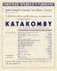 Turnov, Marek, Katakomby - program, 1939