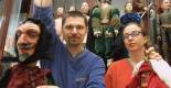 Manželé Pavel a Marie Jiráskovi s loutkami na výstavě v Lysicích 2010