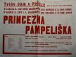 Polička, Ochotníci, Princezna Pampeliška - plakát, 1933