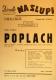 Praha-Nové Město, Vzděl. sbor vyšehradský, Divadlo Na Slupi, Poplach - plakát, 1949