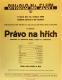 Praha-Nové Město, Divadlo Na Slupi, Právo na hřích - plakát, 1936
