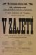 Pardubice, SDO, V zajetí - plakát, 1896