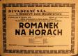 Praha-Braník, SDO, Divadlo Braník, Románek na horách - plakát, 1928
