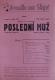 Praha, Poštovní spořitelna, Dramatický soubor, Poslední muž - plakát, v Divadle Na Slupi, 1947