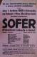 Moravské Budějovice, Sociální demokracie, Národní socialisté, Šofér - plakát, 1929
