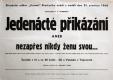 Přestavlky, Jirásek, Jedenácté přikázání - plakát, 1960