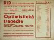 Praha- Košíře, Družstvo pro postavení Lidového divadla, Optimistická tragedie - plakát,1937