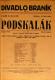 Praha-Braník, SDO, Divadlo Braník, Podskalák - plakát, 1927
