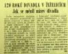 Žiželice, Oslava 120 let divadla v obci - novinové články, 1967