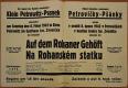 Petrovičky, Pšánky, MNS, Na rohanském statku - plakát, 1942